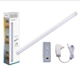 BLACK+DECKER 18" Light Bar~NEW~Works with Alexa Smart Under Cabinet Lighting~Smart Compatible Plug-in LED Under Cabinet Motion Sensing Light w Remote
