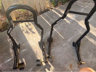 Venom Motorcycle Front & Rear Combo Wheel Lift Stands