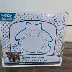 Pokemon Acrylic case for ETB magnetic Lid-sell/ trade