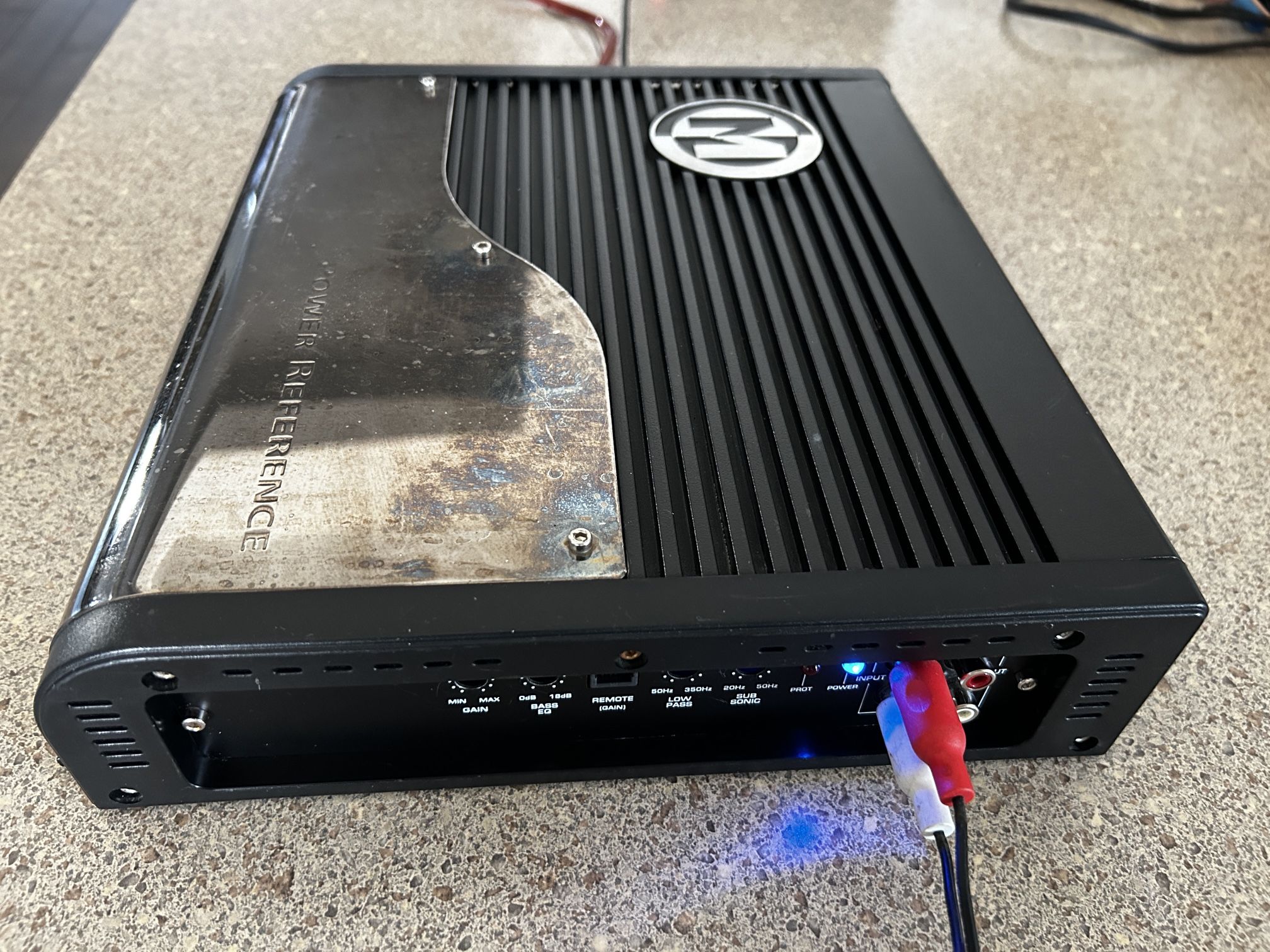 Compact Car Amplifier Memphis Power Reference Series Monoblock Amp Class D 1channel 500watts Rms and 1000w max peak power Subwoofer amp for Bass only