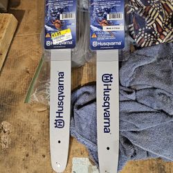 2 Husqvarna 16" Chainsaw Bars 