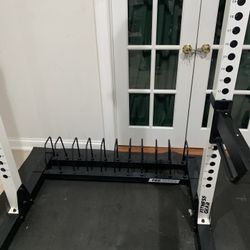 Fitness gear pro squat Rack with weights holder