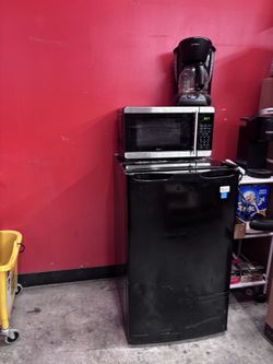 Mini Fridge And Microwave