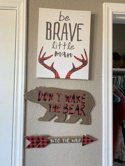 Woodsey themed wall decor