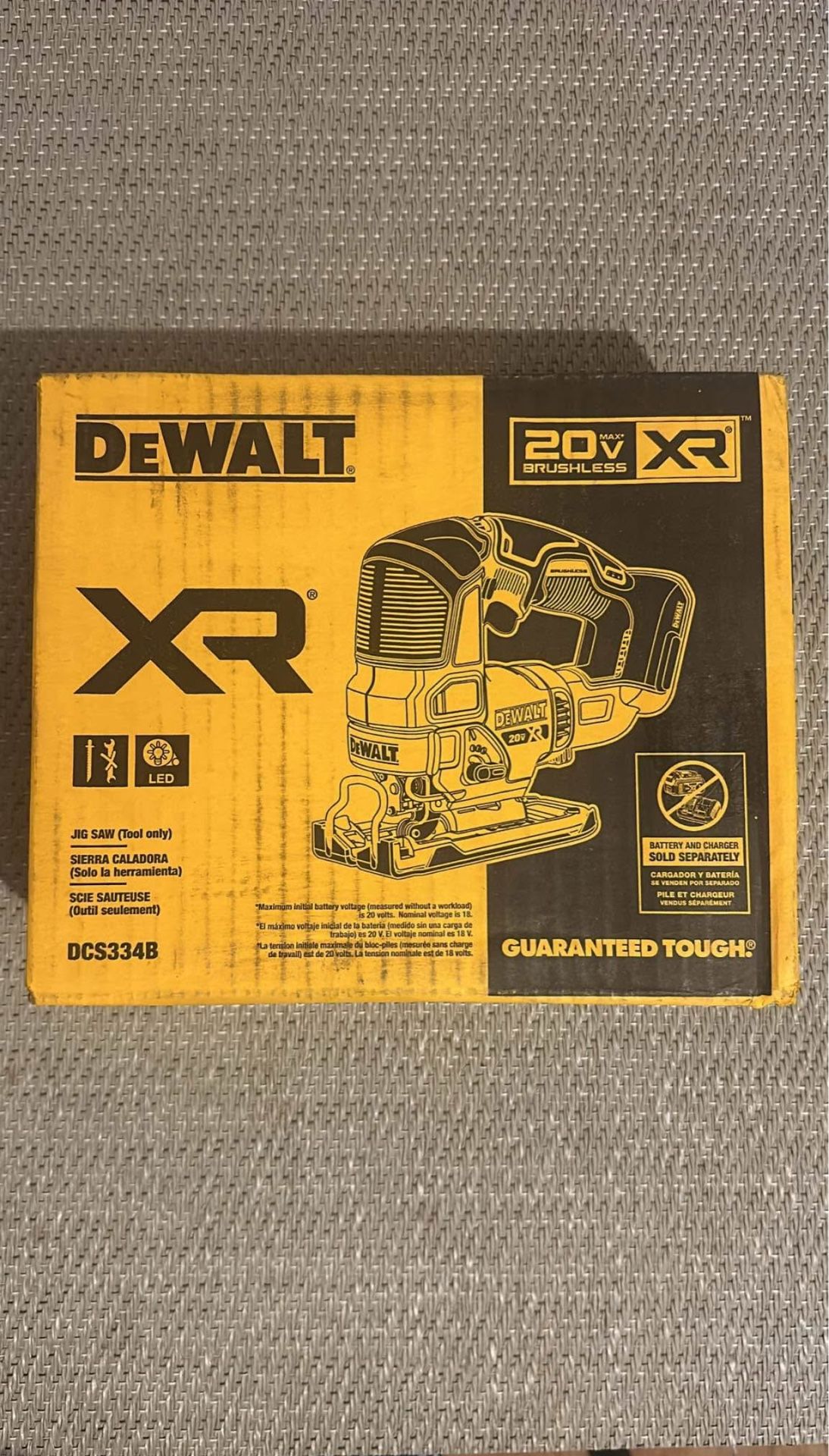 DEWALT XR Brushless Variable Speed Keyless Cordless Jigsaw 20-volt max