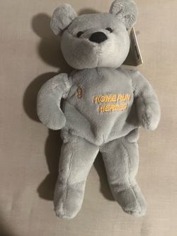 Home Run Heroes #9 Collectible Bean Bag Bear limited edition