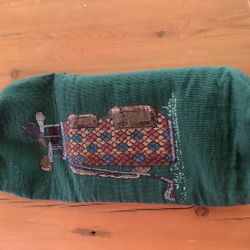 CANVAS WINE BAG CARRIER. VINTAGE GOLF BAG & CLUBS