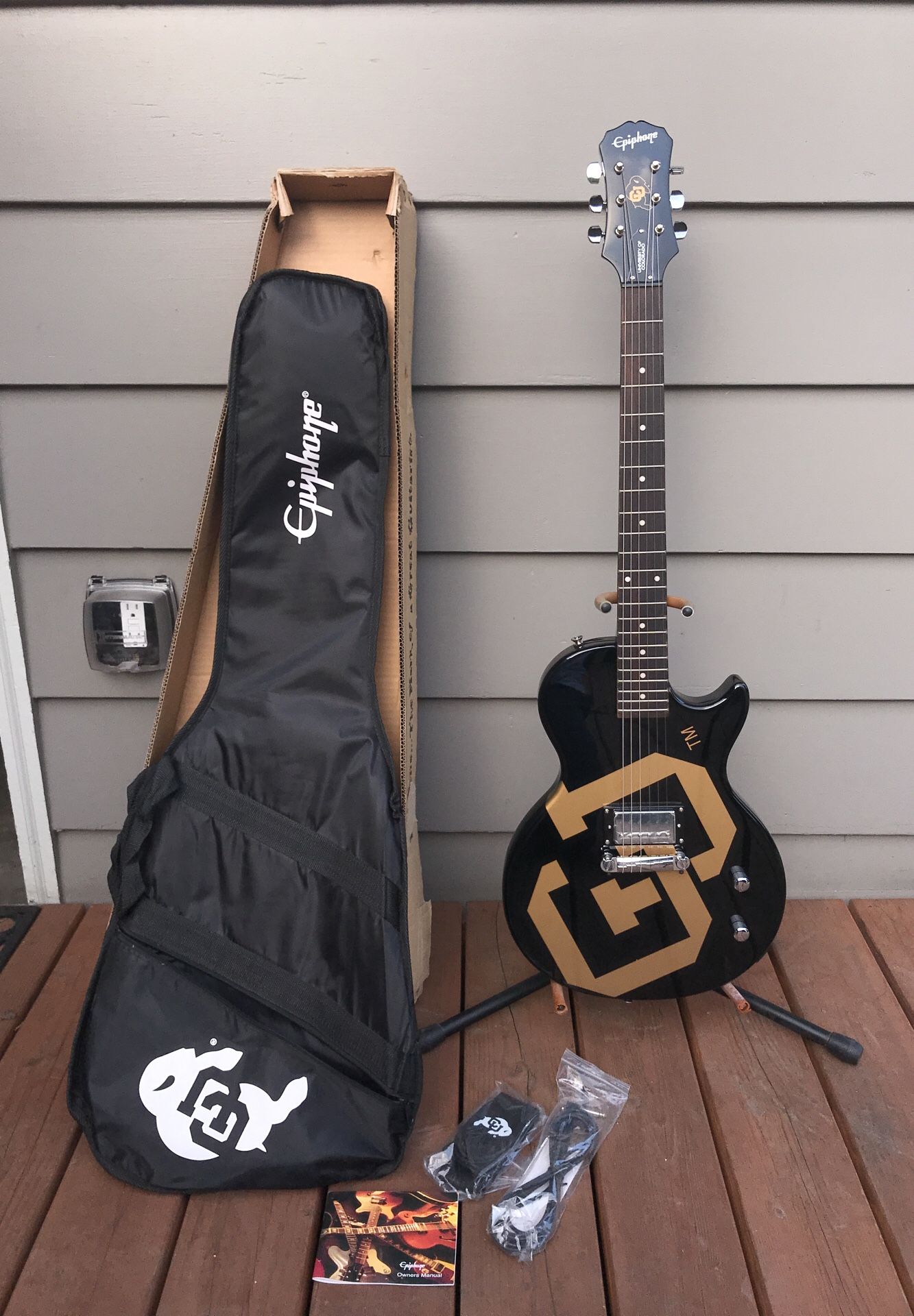 Epiphone Les Paul Guitar University of Colorado NEW
