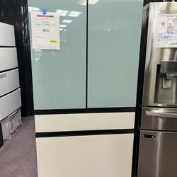 Refrigerator, Samsung New Open Box 36” W 4 Door Fridge