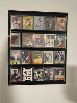 Barry Bonds Frame With Baseball Cards