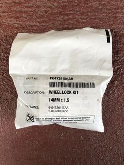 13-17 RAM 1500 Dodge Jeep LOCKING LUG NUTS New OEM