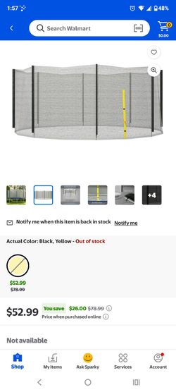 14ft safety net for 8 pole trampoline