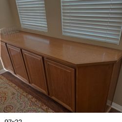 Solid Oak Bathroom Vanity, Sink & Countertop Set – Excellent Condition – $400 OBO