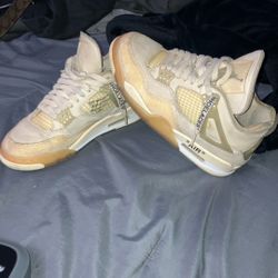 Jordan 4 Off White Sail 