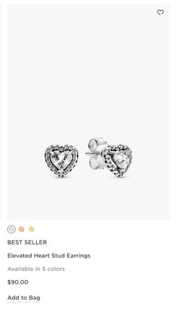 Pandora Elevated heart earrings