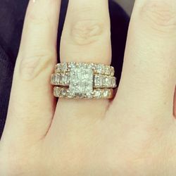 Engagement Ring And Bands  