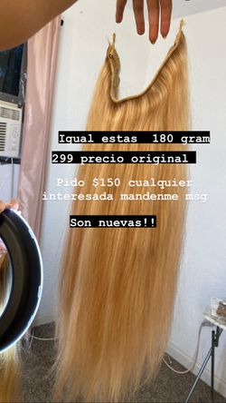 Luxy hair halo extensions & glam seamless halo extensions for Sale in  Bonita, CA - OfferUp