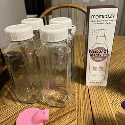 Storage bottles with pouring spout and formula