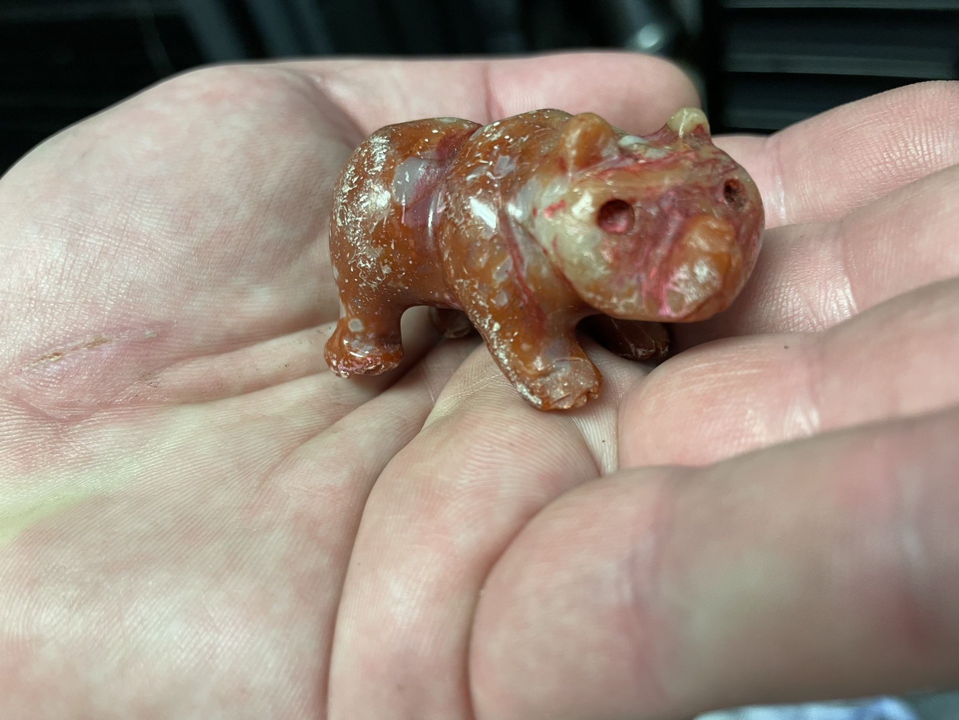 Genuine Quing Dynasty/Red Jade Figurines