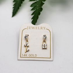Aretes De Oro 14k