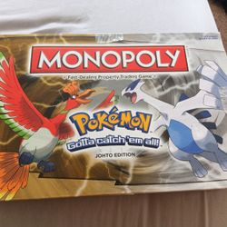 Monopoly Pokemon Johto Edition Used Sold As Parts Only