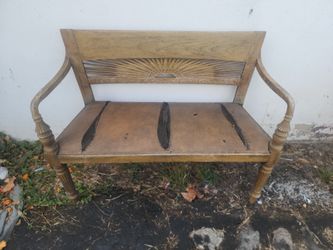 Starburst Teak Loveseat $200