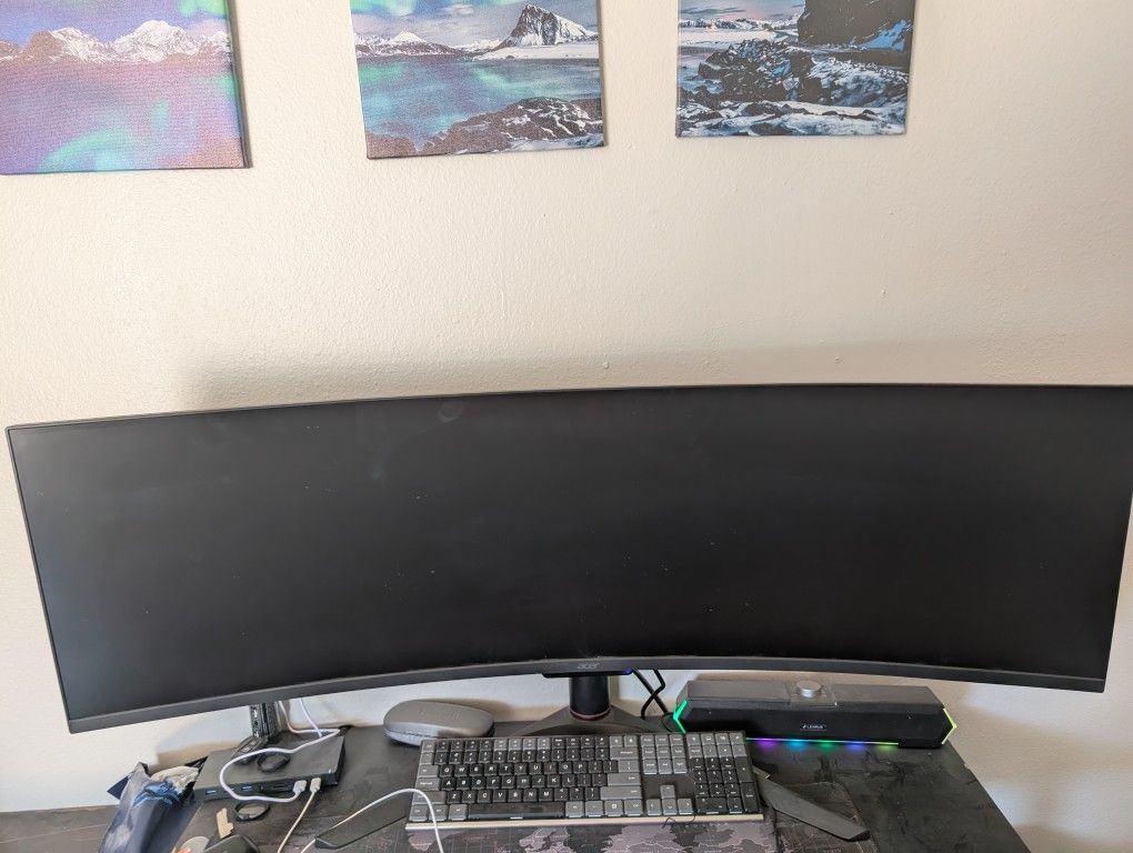 Acer EI491CR Sbmiiiphx 49" 1800R Curved DFHD (3840x1080) Gaming Monitor Curved
