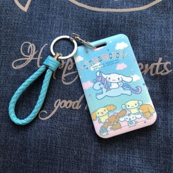 Cinnamoroll Card Holder With Key Ring