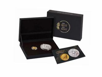 Best of the Mint 1916 Mercury Dime Gold Coin and Silver Medal Set