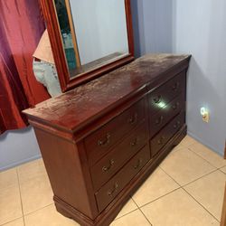 Vintage Dresser, Sofa, Stacked (lighted) Display Case