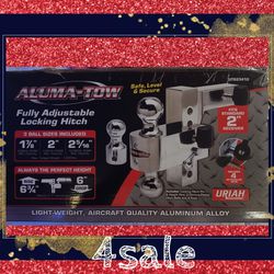 Aluma-Todo Fully Adjustable Locking Hitch  3 Ball Incluted