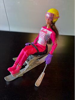 Barbie Paralympic Athlete Doll with Mono-Ski Equipment and Accessories