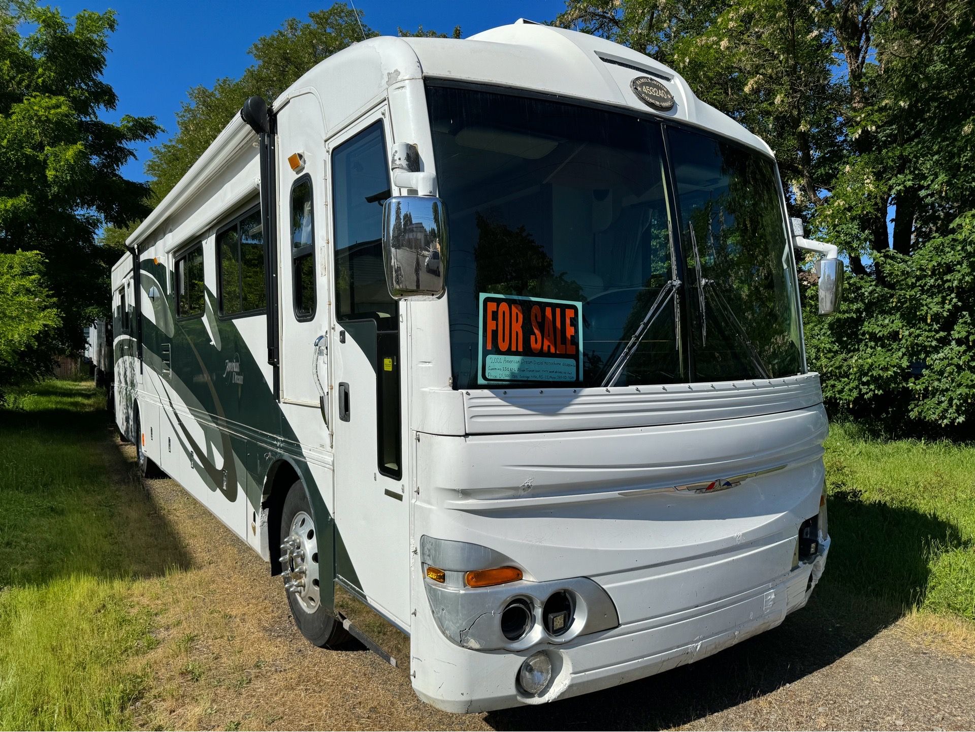 2001 American Dream diesel motorhome RV