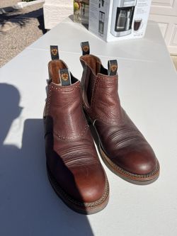ARIAT MEN'S WEXFORD DARK BROWN WATERPROOF ROUND TOE CHELSEA BOOTS