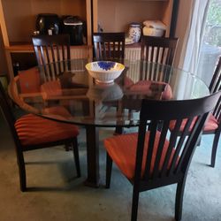 300.00     Dining Table With Six Chairs