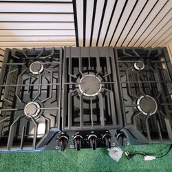 Range Top 36inches Built-in Gas Stove Cooktop- Drop-in Stove  - Slide-in Range Stove Cooktop 