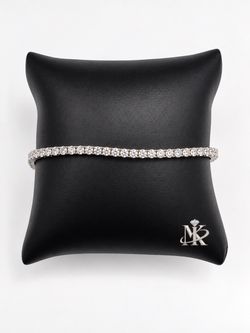925 Sterling Silver 6.00CTW MOISSANITE Tennis Bracelet Size 7”