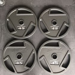 New Olympic Weight Plates (4x45Lbs) for $130 Firm on Price.