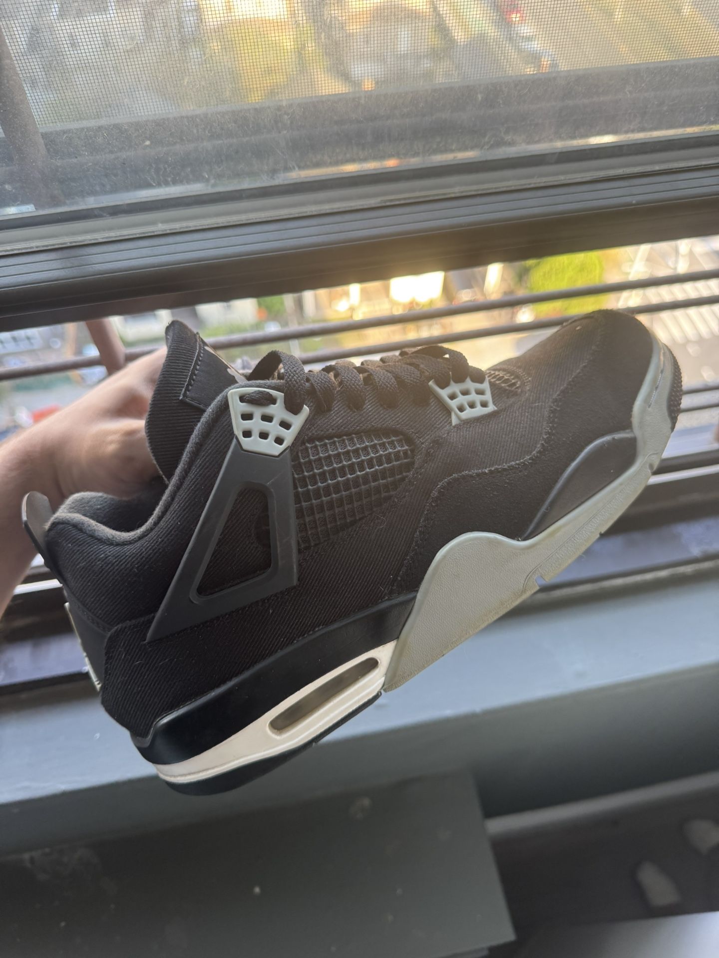 Jordan 4 Black Canvas