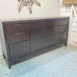 Black long dresser/chest— Contemporary Style/other furniture also available