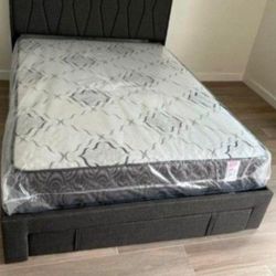 New Full Size Mattress With Box Spring set Colchones Nuevos Matrimoniales 