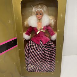 Vintage 1996 Winter Rhapsody Barbie Collectible Doll Avon Exclusive 