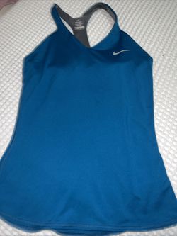 Nike Teal Sleeveless Dri-Fit Sports Top XS Spandex