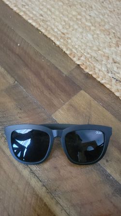 Quay Matte Black Wayfarer Sunglasses