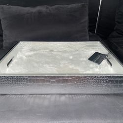 Brand New Faux Fur Tray + New Mirror Makeup Holder