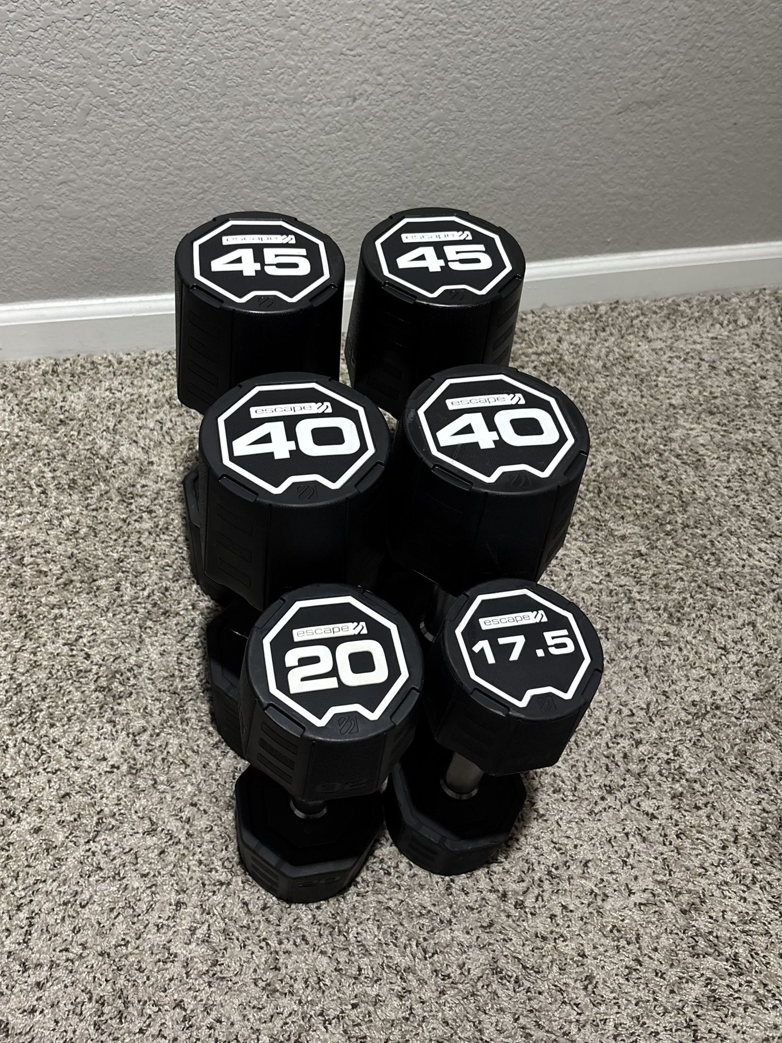 Escape Fitness Urethane Dumbbells