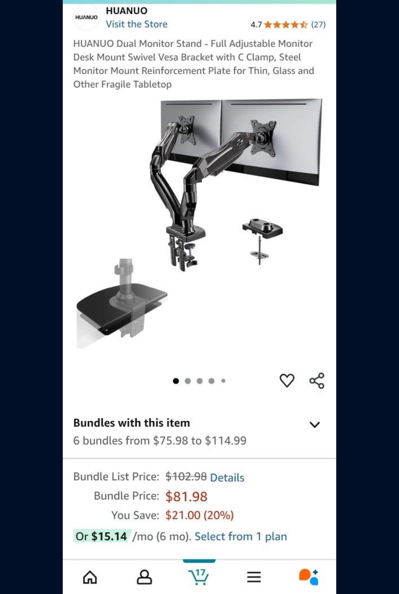 Dual Monitor Stands