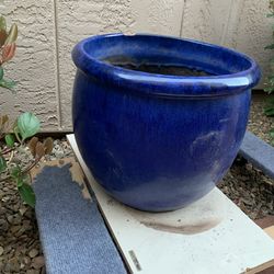 Blue planter