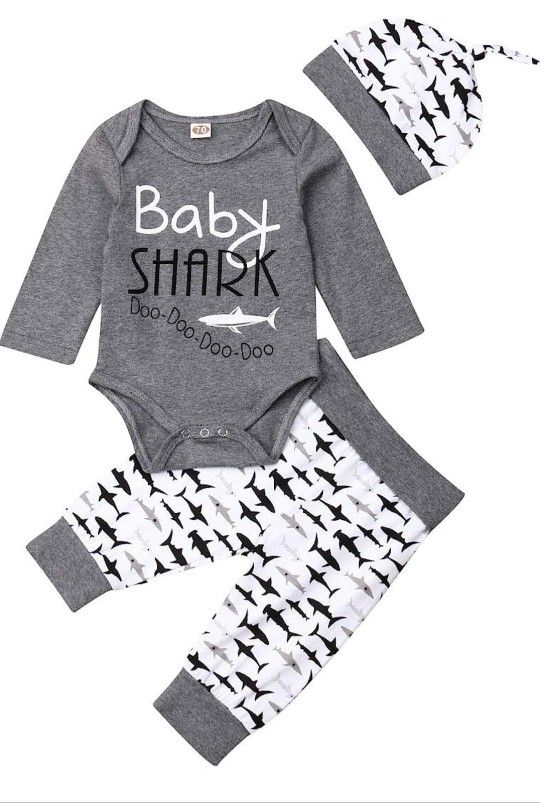Baby Shark Gender Neutral Infant Outfit