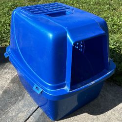 Cat Litter Pan Box w/ Hood Cover Top and Air Filter Vents